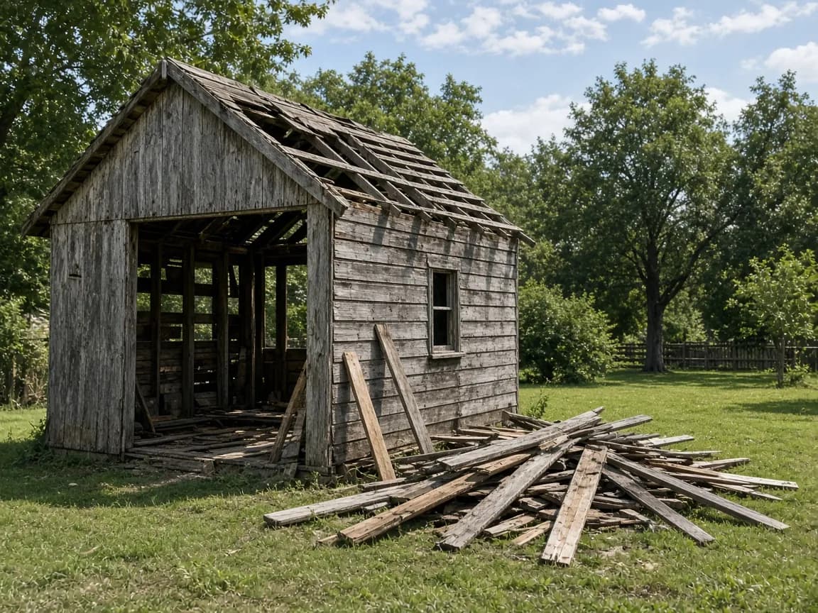 Shed & Structure Demolition example