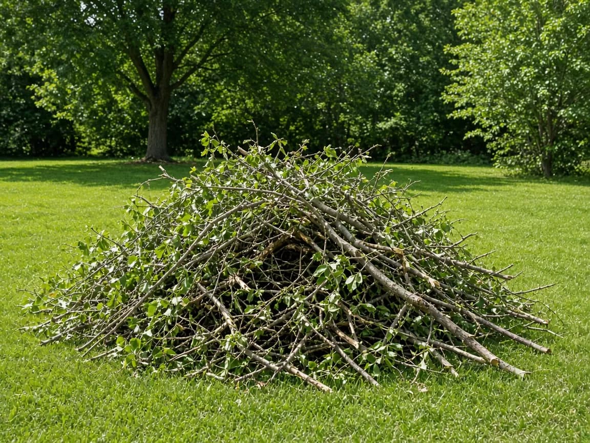 Before: Yard Waste Removal