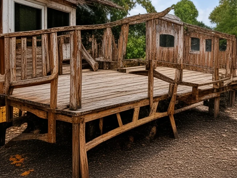 Before: Example: Deck Demolition – Georgetown, DE
