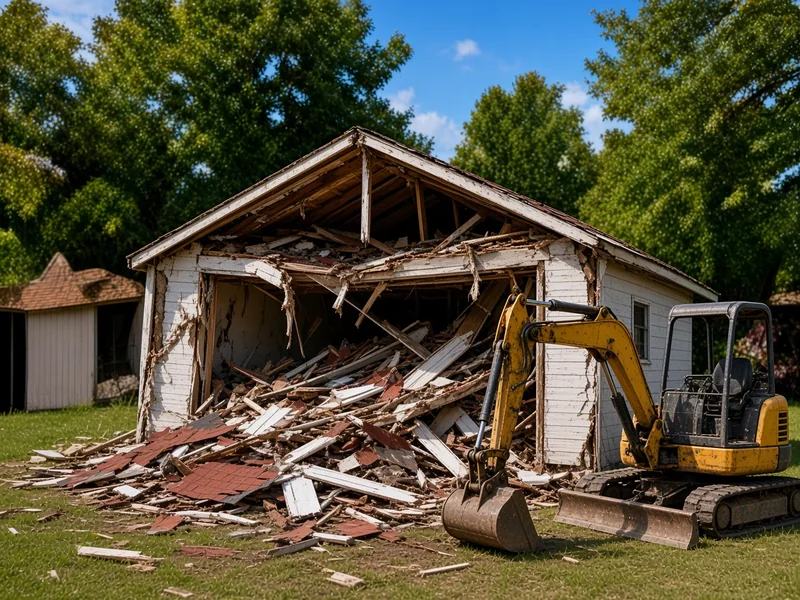 Garage Demolition in Georgetown