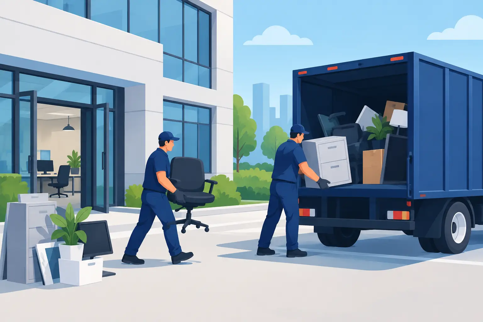 Commercial Junk Hauling Without Business Disruption