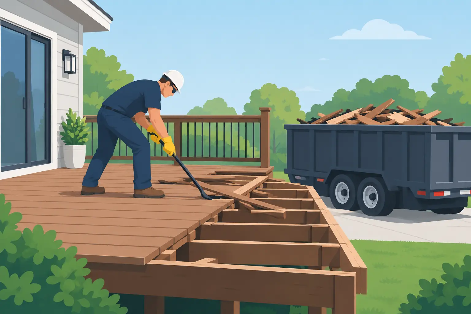 Deck Demolition and Removal Without the Mess